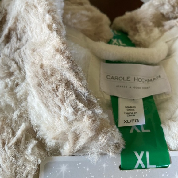 New Carole Hochman long plush wrap Robe XL - Picture 3 of 4